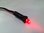 12v Red FLASHING LED with fly lead